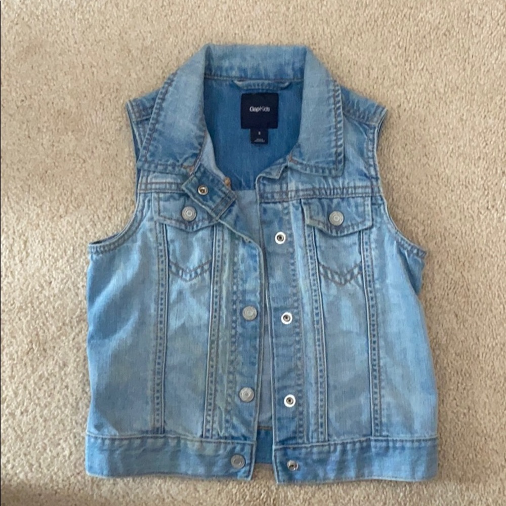 Girls Gap Jean Denim Vest